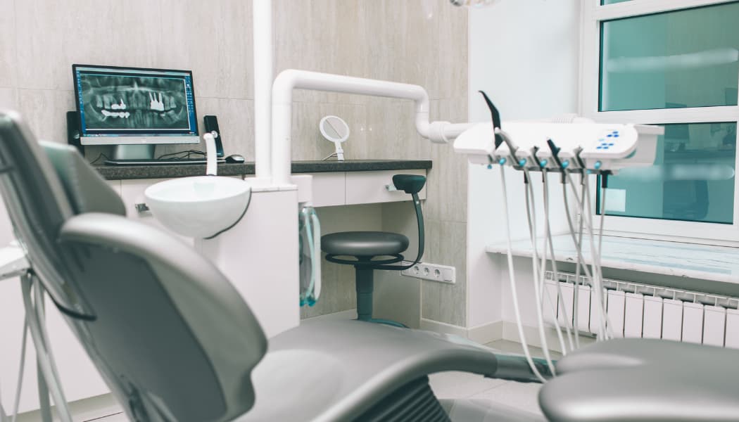 intérieur d'un cabinet de dentiste